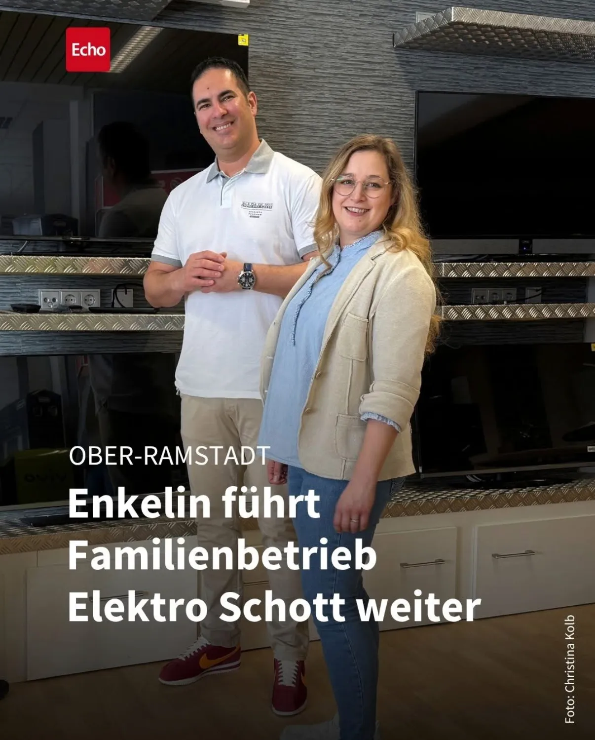 Pressebild über die Familiengeschichte von Elektro Schott